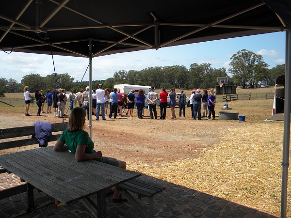 Carol and outdoor presentation – web